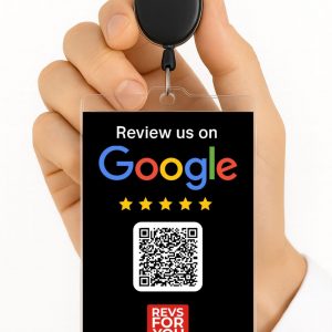 Tarjeta NFC + QR Google Negra. Estadísticas de escaneos, configuración personalizable y Plan Insights desde 4,95 €/mes.