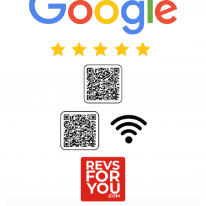 Cartel NFC + QR doble adhesivo inteligente Google + WiFi. Estadísticas de escaneos, configuración personalizable y Plan Insights desde 4,95 €/mes.