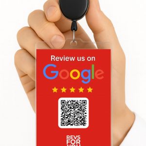 Tarjeta NFC + QR Google Roja. Estadísticas de escaneos, configuración personalizable y Plan Insights desde 4,95 €/mes.