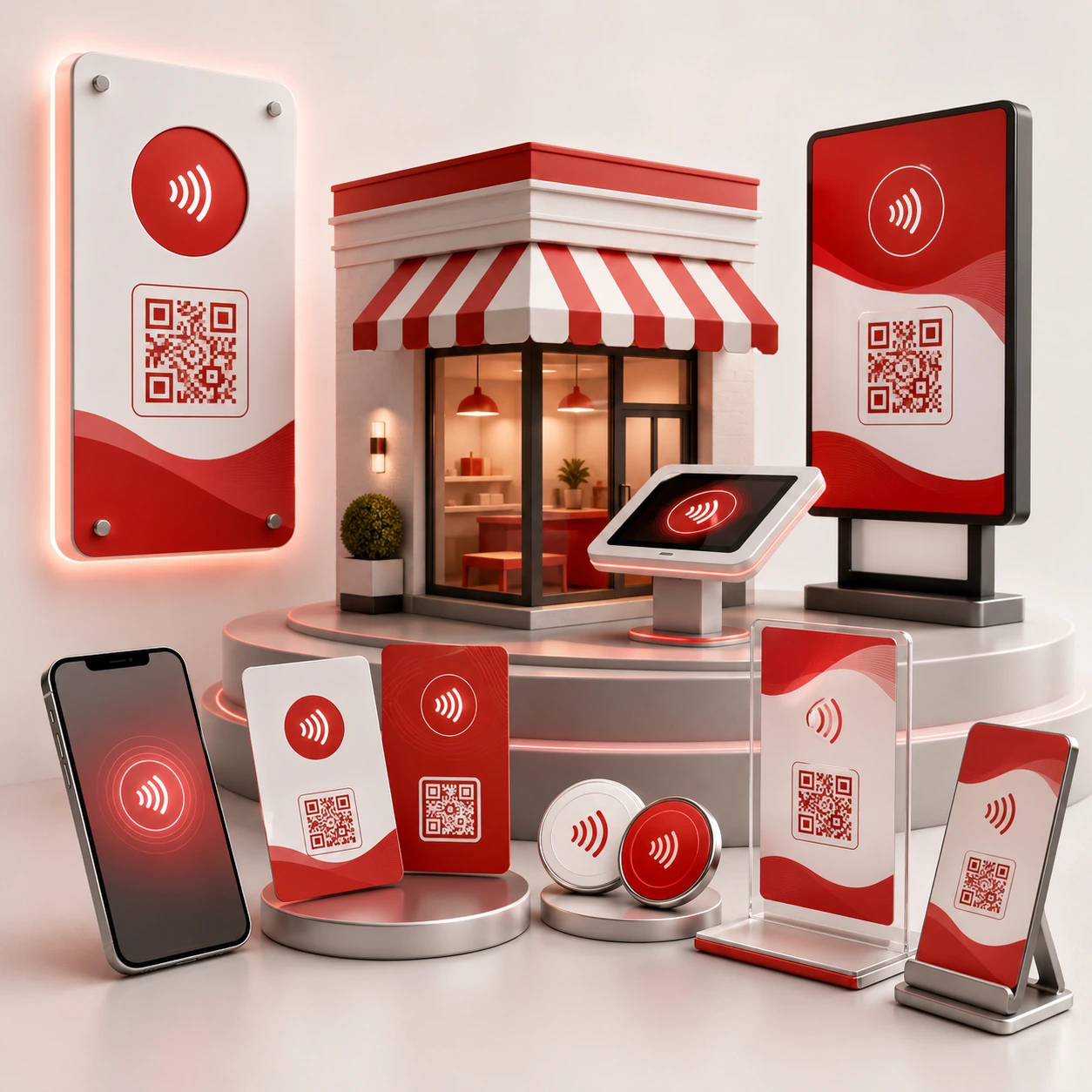 Productos NFC y QR para captar reseñas